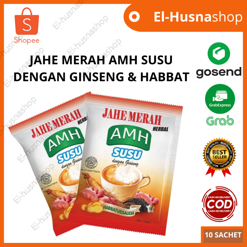 

Jahe Merah Amh Susu Plus Ginseng 1 Renceng Habbatussauda Asli Original Minuman Hangat Herbal