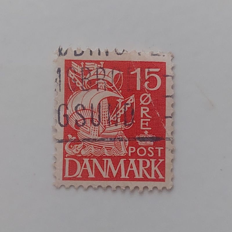 

Perangko Denmark 15 Ore Seri Kapal Used - Prangko Danmark
