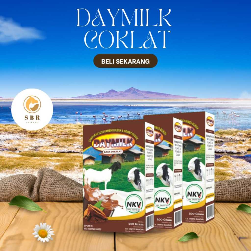 

Paket 3 Kotak Susu Kambing Daymilk Rasa Cokelat