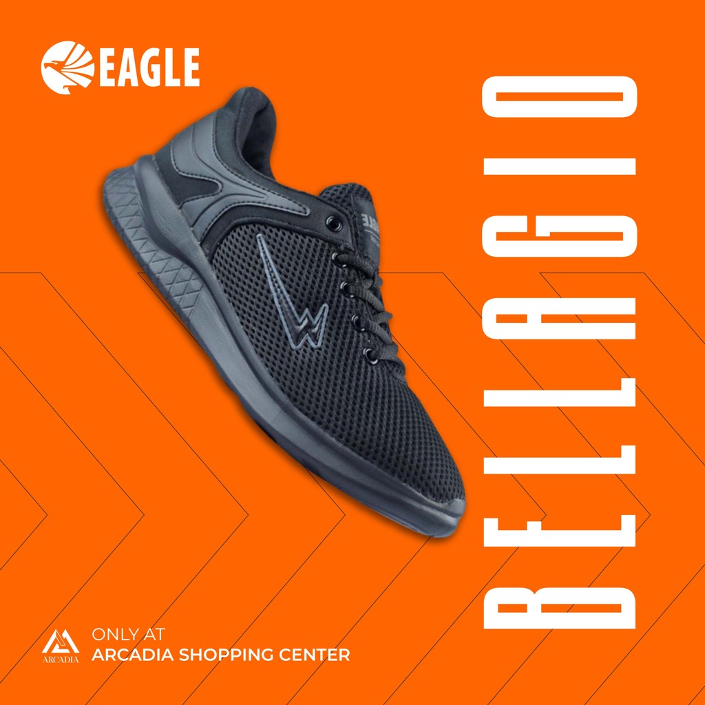 New Arrival Eagle Bellagio Sepatu Casual Sekolah Kantor Kets Sneakers Pria Wanita