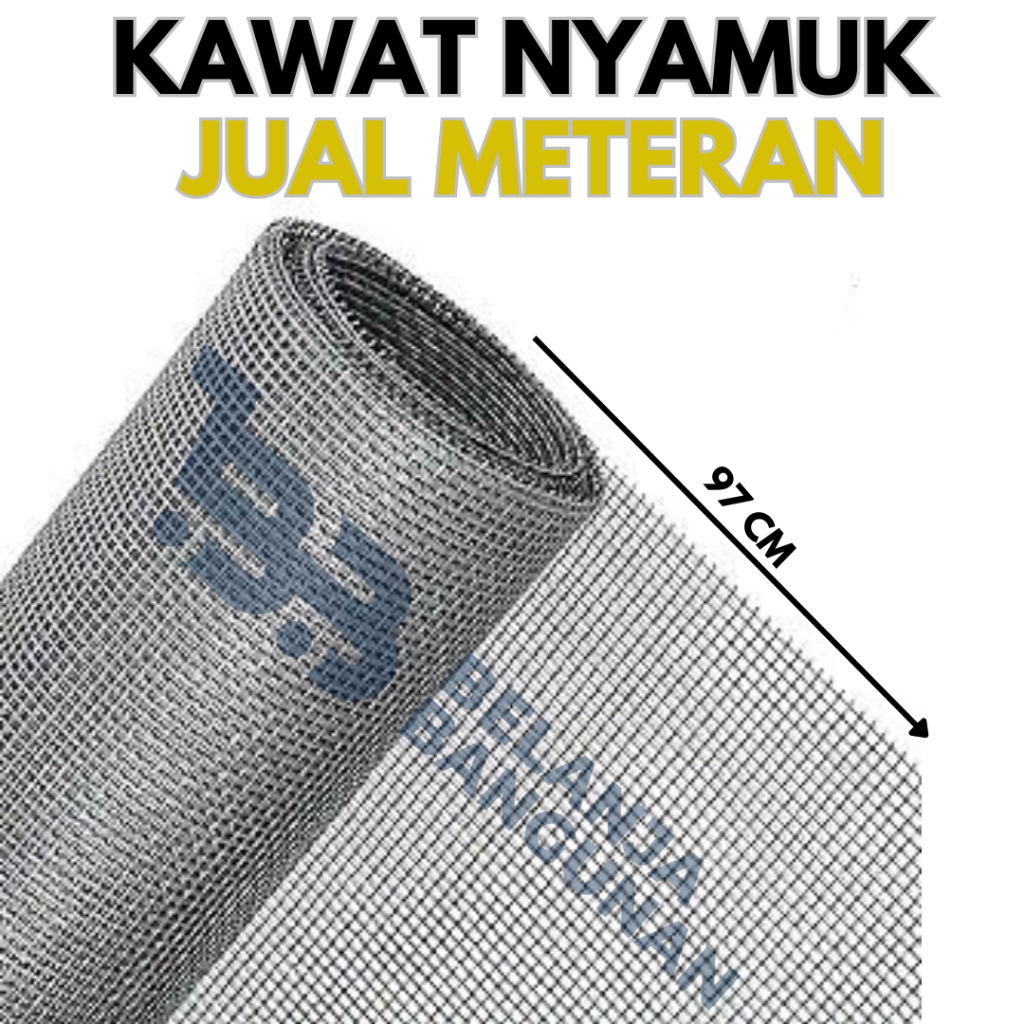 KAWAT NYAMUK/PARABOLA BAJA METERAN (SILVER)