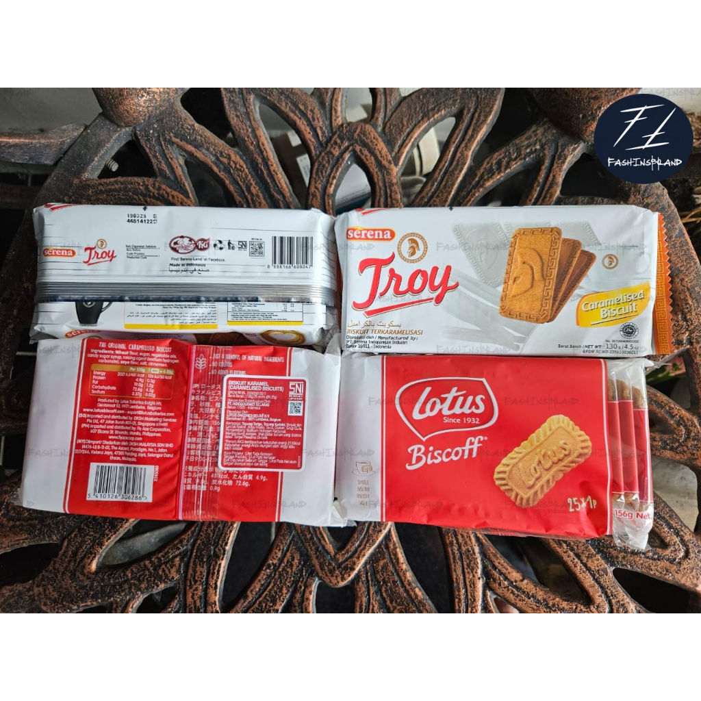 

Biskuit Karamel Biskuit Terkaramelisasi Caramel Biscuit Serena Troy Caramelized Caramelised Biscuit 130gr 130 gram Setara Lotus Biscoff