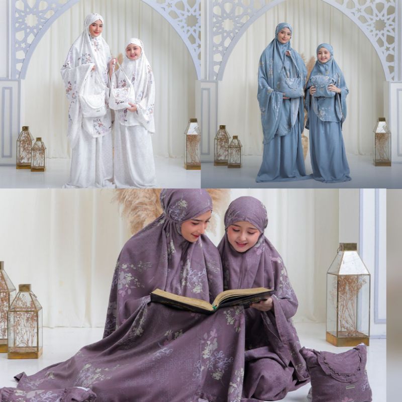 Mukena Couple Ibu Anak Mukena Sajeeda by Yasmeera