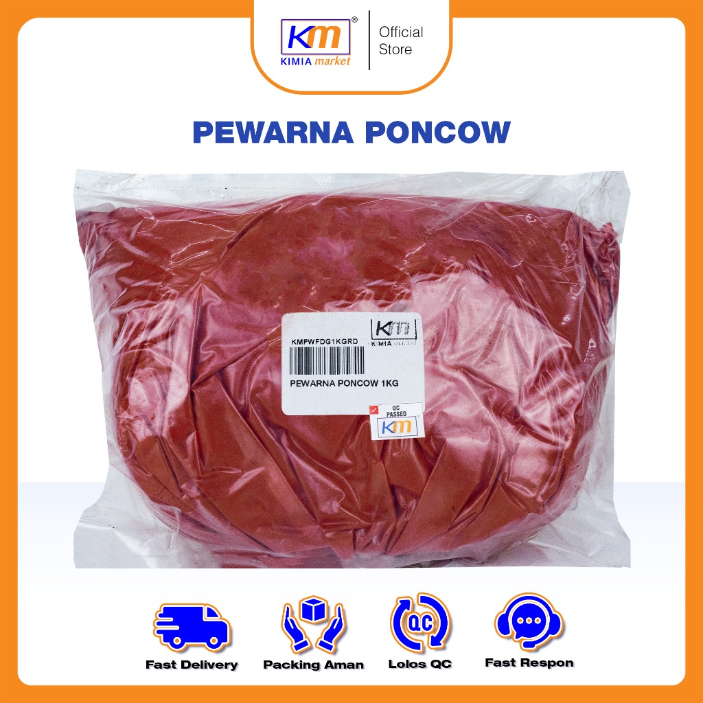 

Pewarna Makanan Warna Poncow 1kg / Food Color Red Poncow / Powder Food Grade / Pewarna Kue / Pewarna Minuman