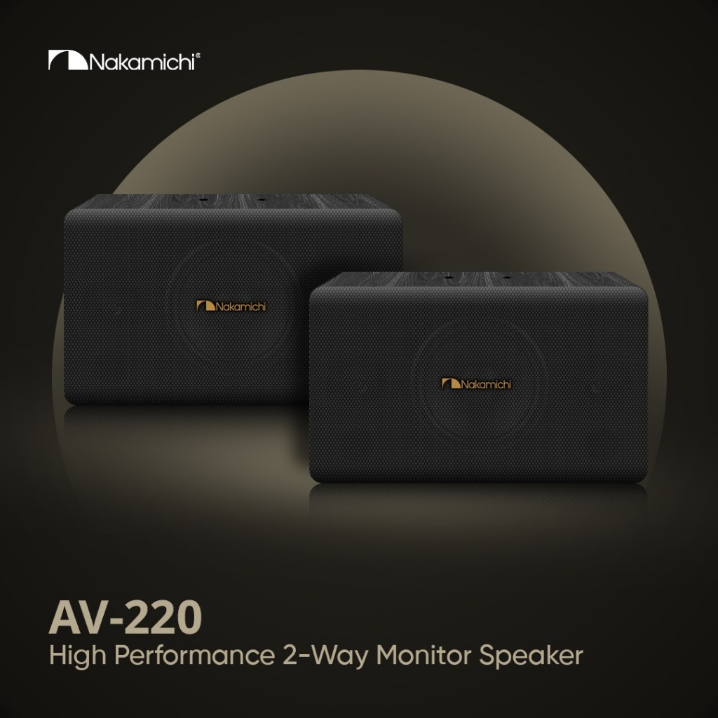 Nakamichi AV220 AV-220 AV 220 Speaker Karaoke 10 Inchi Sepasang
