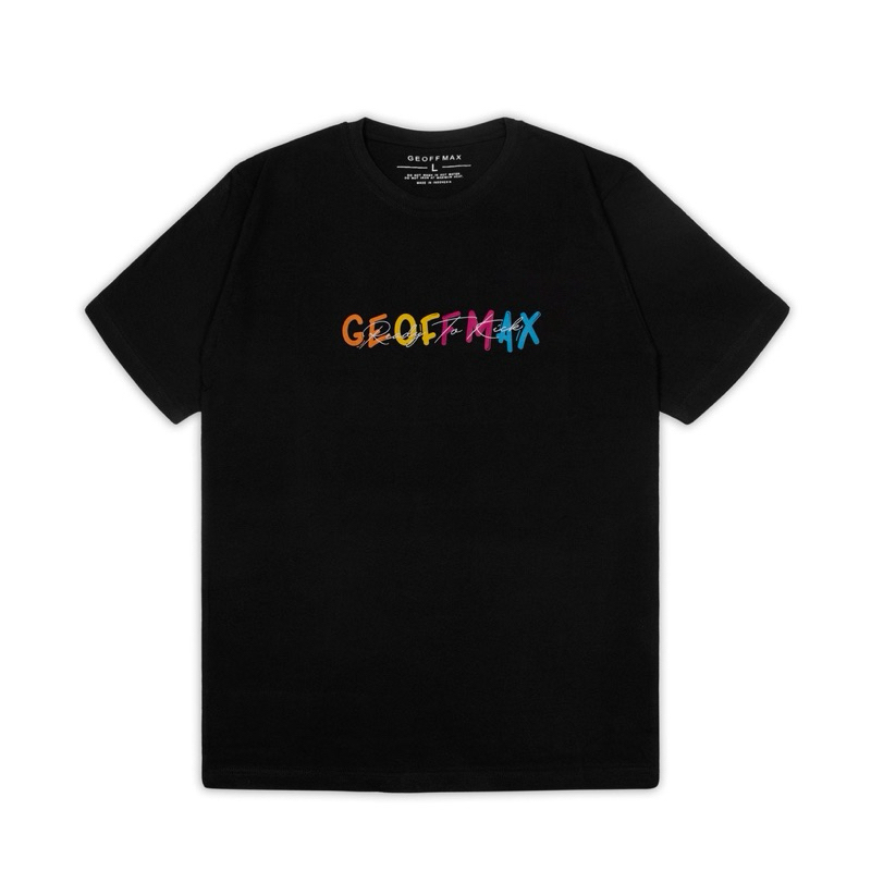 T-Shirt Geoff Max Original - Colecto Black | Kaos Unisex | Original | 24s