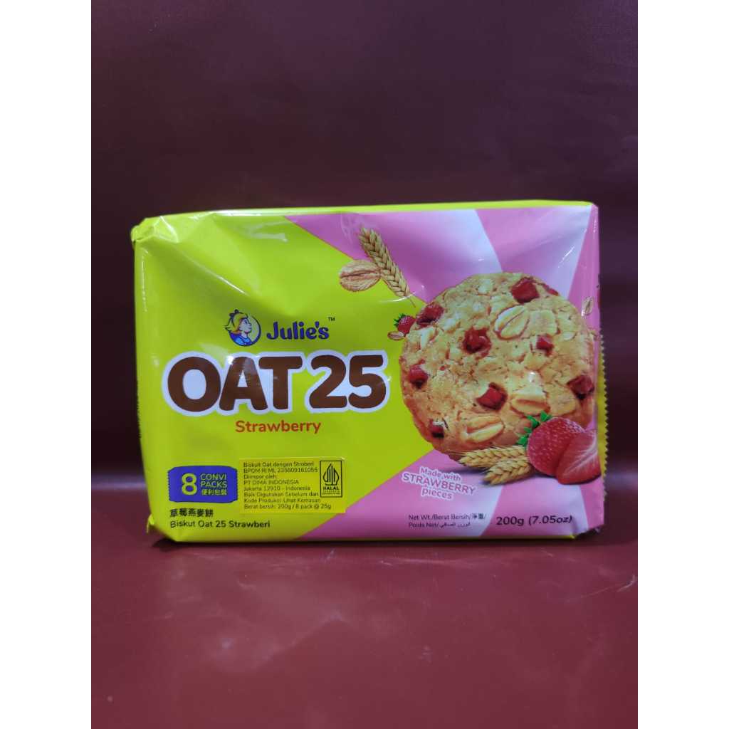 

Julies Oat 25 Strawberry 200G