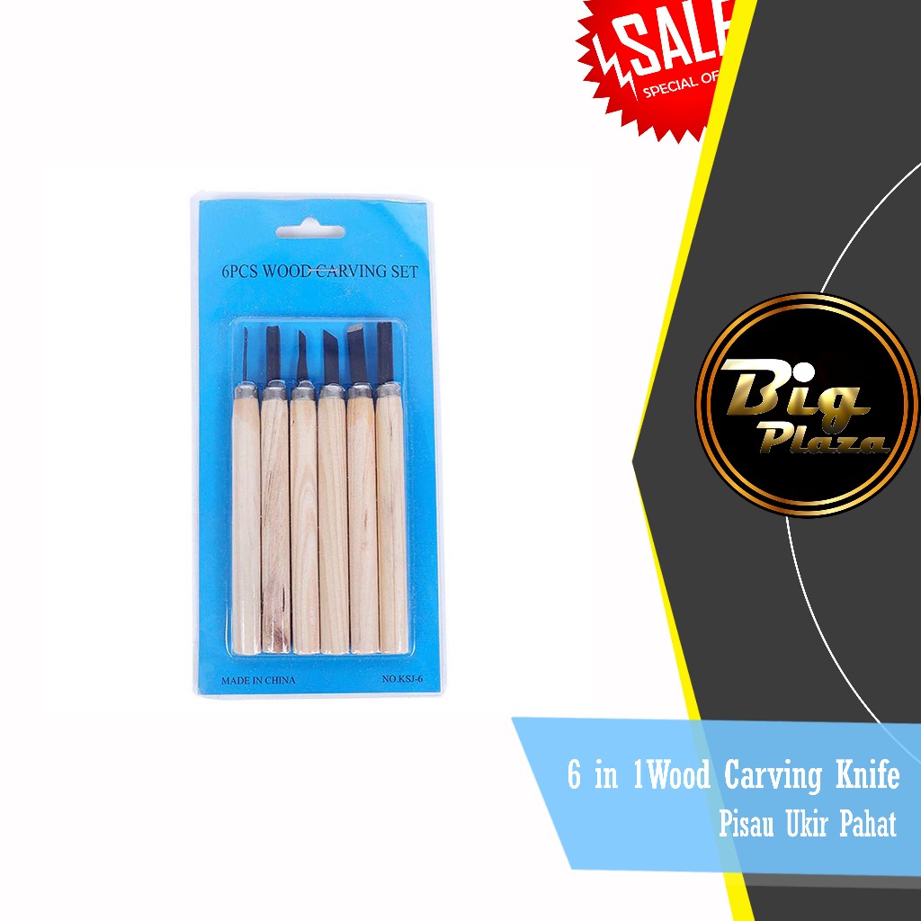 

6 in 1Wood Carving Knife Set Pisau Ukir Pahat Kerajinan Kayu DIY A061