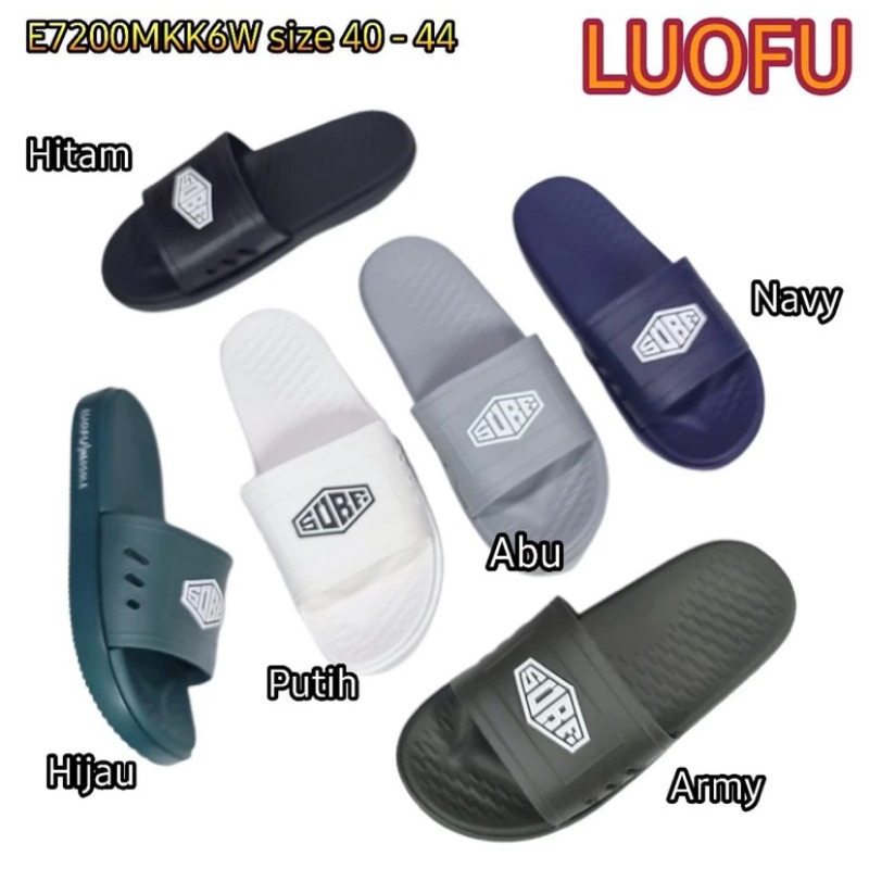 LUOFU ORIGINAL Sandal pria luofu Sendal luofu kokop import Sandal import murah size 40-44