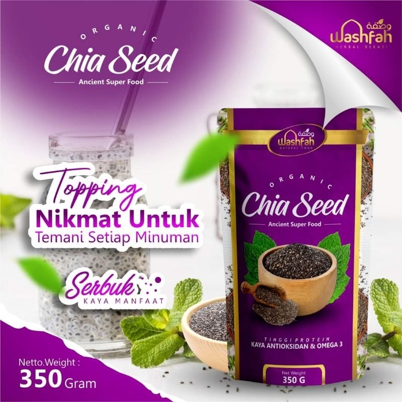 Chia Seed Washfah 350gr Biji Chia Minuman Kesehatan