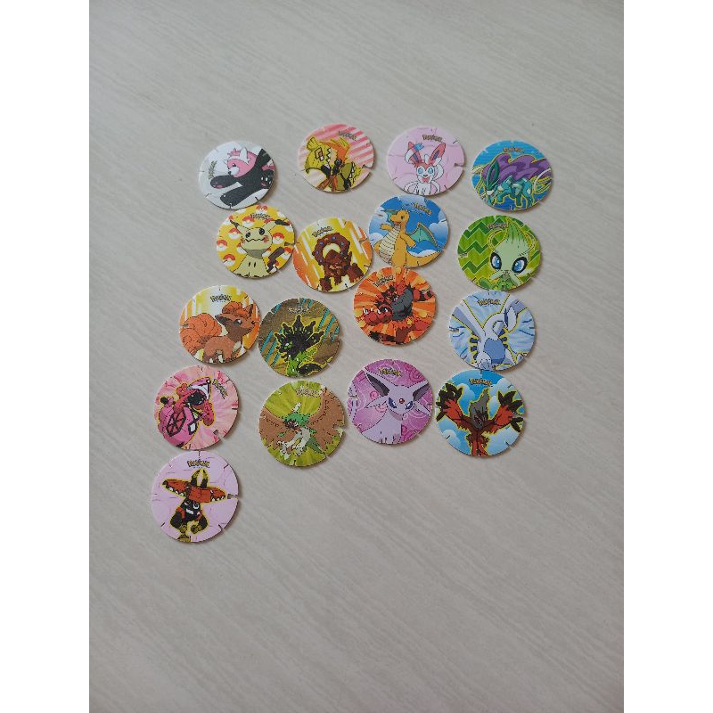 tazos chiki 2021 pokemon coins new edition nintendo pikachu pokemon satuan mainan anak tazoz
