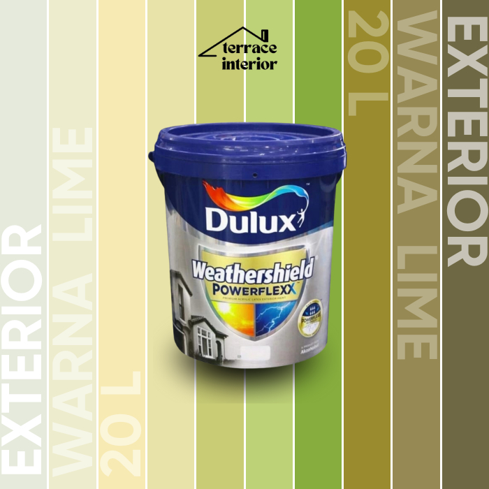 Cat Tembok Dulux Weathershield Powerflex  Exterior 20 L Lime Gloss