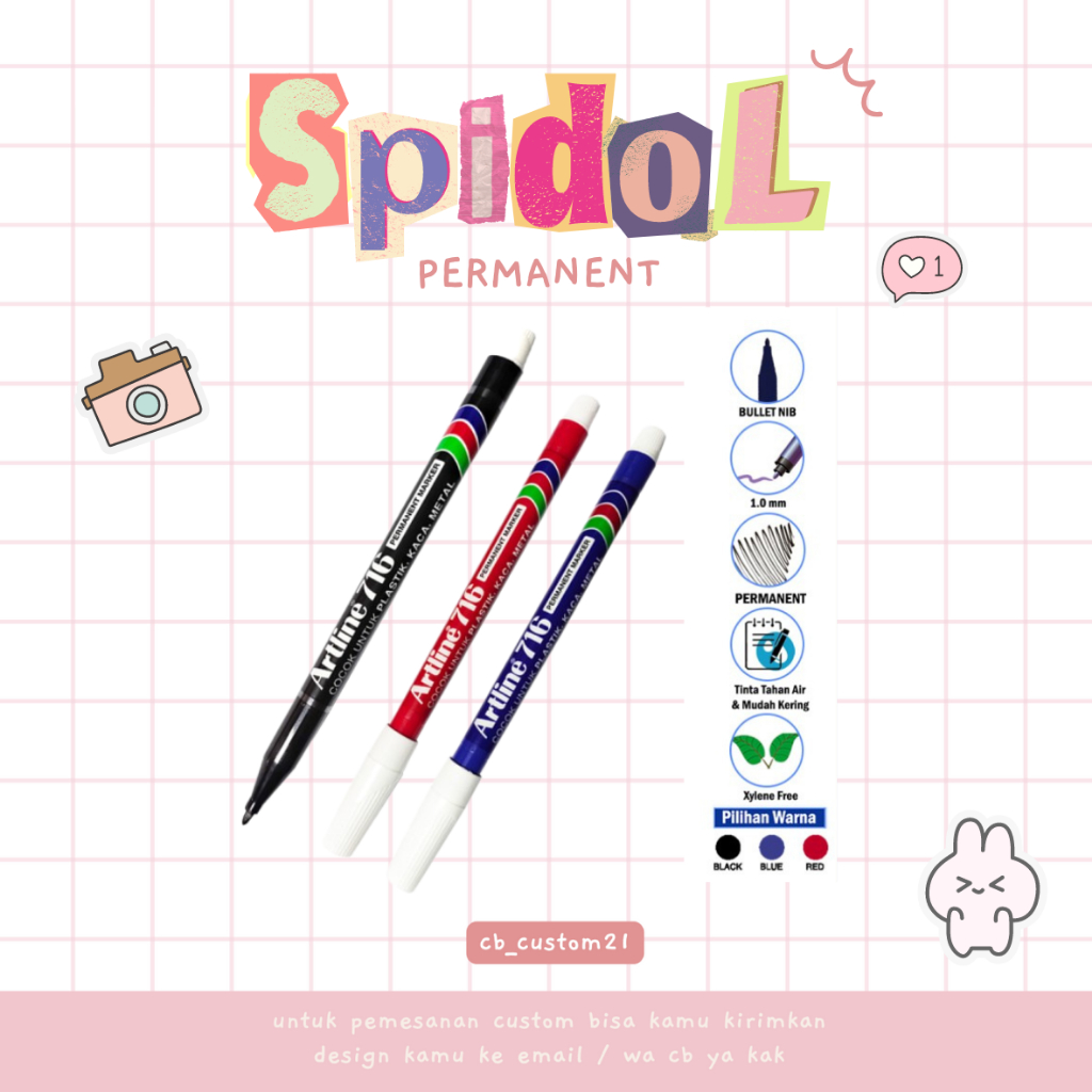 Spidol Artline Permanent