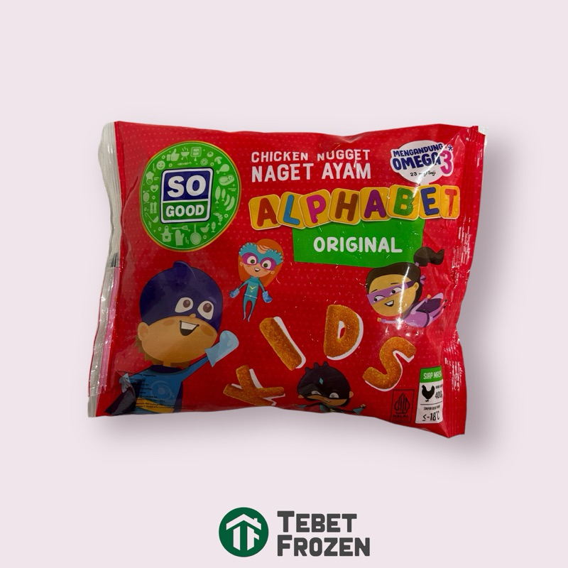 

SO GOOD NUGGET ALPHABET 400GR- TEBET FROZEN