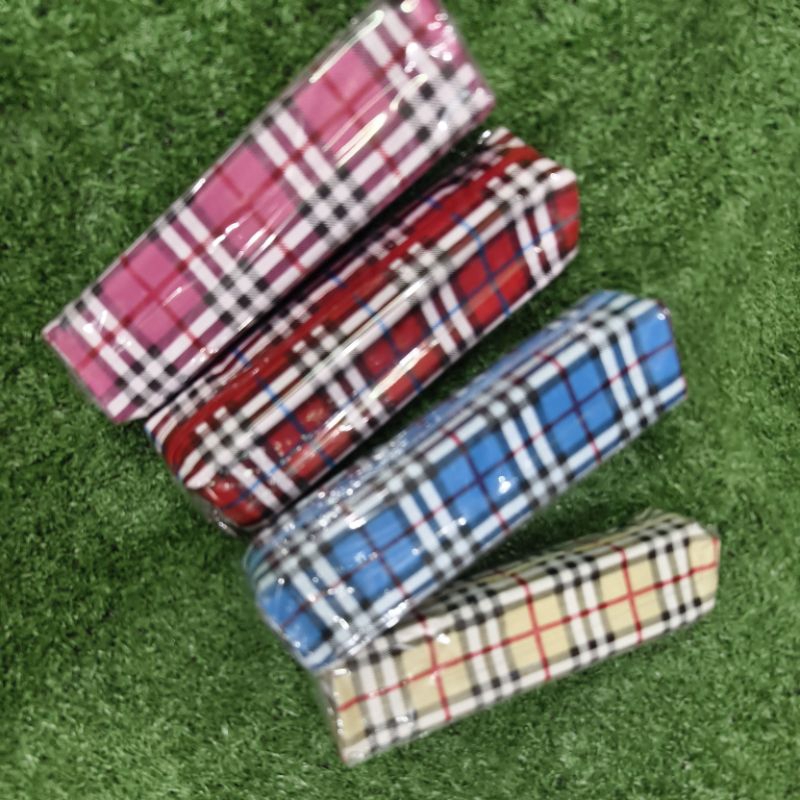 

tempat pensil kain PC 707 motip kotakkotak kecil mix warna