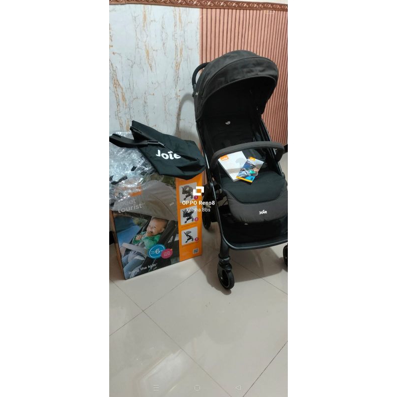stroller joie tourist preloved hitam