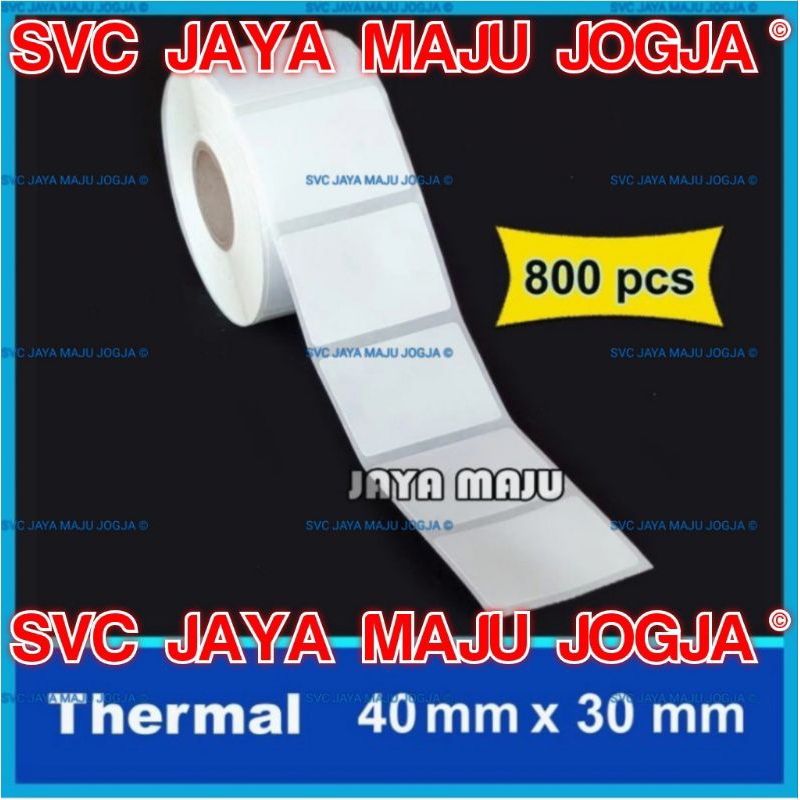

40 X 30 THERMAL TOP COAT - 1 LINE - FACE OUT - ISI 800 PCS // 1.000 PCS || CORE 1" || LABEL BARCODE TANPA RIBBON DIRECT THERMAL - TAG HARGA BAJU DISTRO FASHION PABRIK KONVEKSI TOKO CEMILAN MAKANAN ROTI SNACK || 40X30 - WAR PRICE PROMO