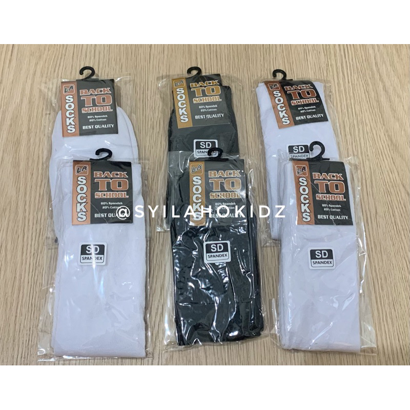 Kaos kaki Sekolah /  Kaos kaki Sekolah Hitam Putih / Kaos Kaki Sekolah Anak