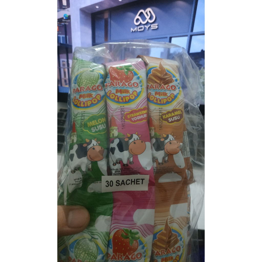 

MURAH - Permen Lollipop Parago Milk 10 Gr 10 Pcs