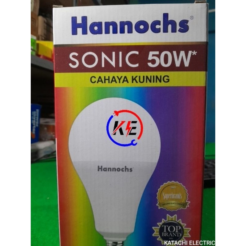 hannochs sonic bohlam bola lampu led 50 watt kuning