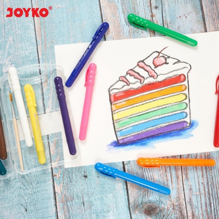 

KODE R17E JOYKO SILKY CRAYON 12 COLOURS KRAYON PUTAR JOYKO 12 WARNA SLCA12 MURAH BERKUALITAS