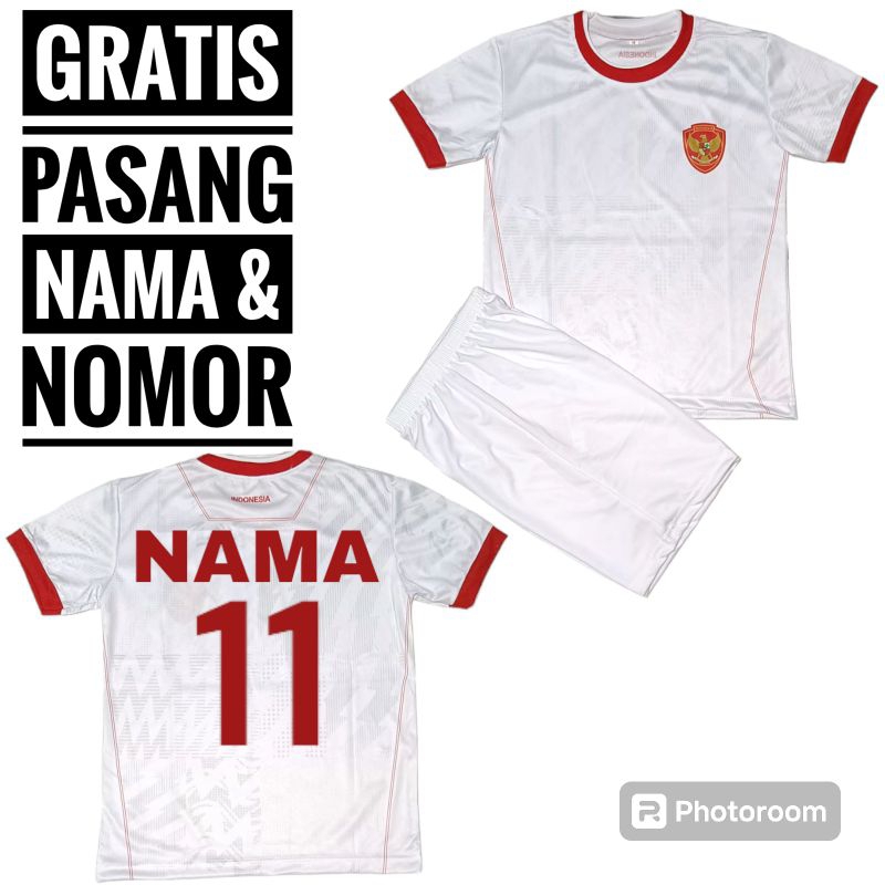 SETELAN JERSEY TIMNAS INDONESIA #BAJU TIMNAS INDONESIA #SETELAN BAJU BADMINTON ANAK/SETELAN JERSEY B