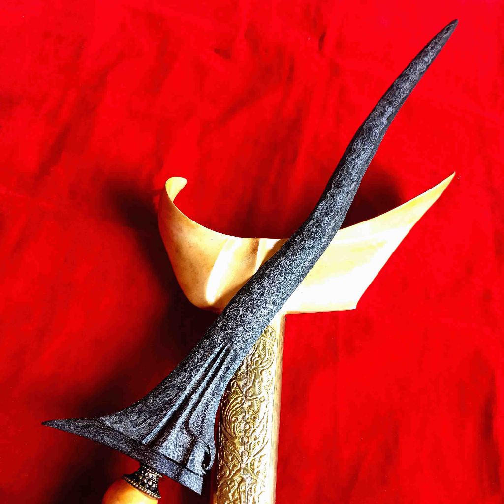 Keris Luk 3 Jangkung Pamor Udan Mas Tiban