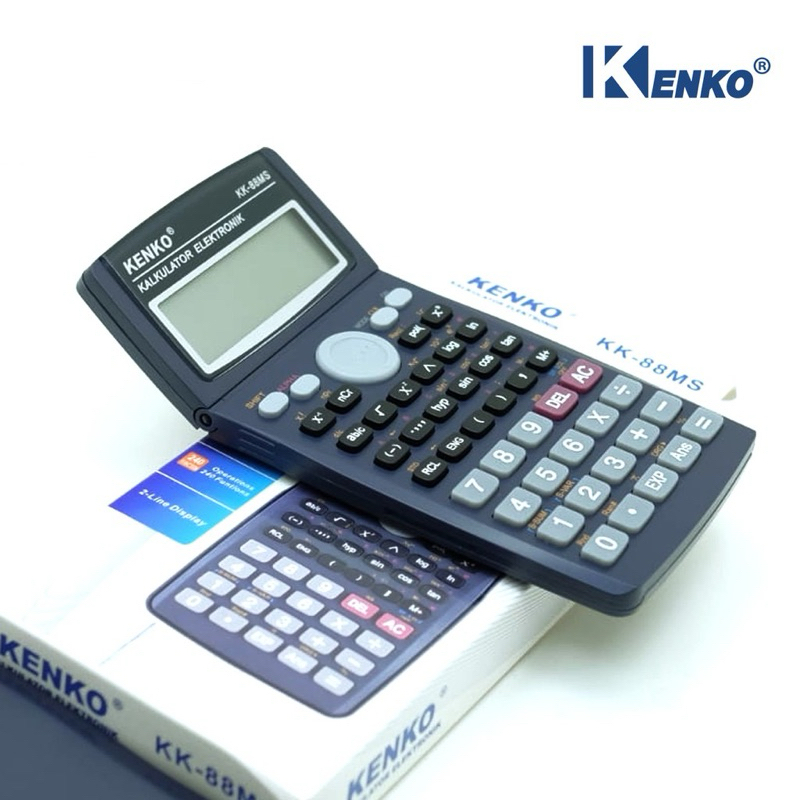 

KENKO KK-88MS Scientific Calculator - Ilmiah sekolah - Layar Tekuk lipat Kalkulator Sin Cos Tan 10 Digits