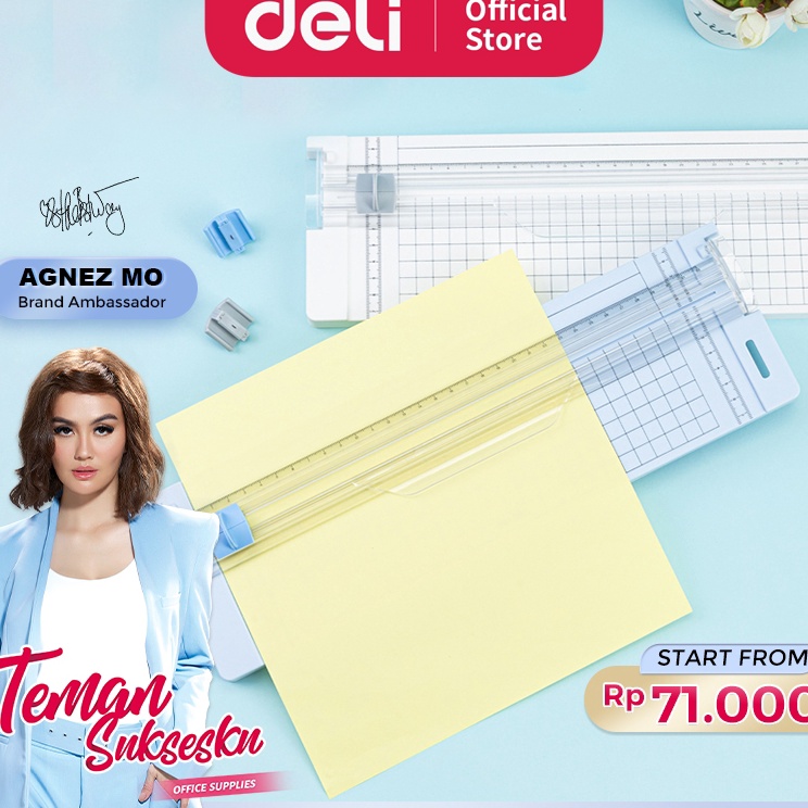 

Free Packing Deli Small Paper Trimmer Portable Pemotong Kertas Kecil A4 A5 Trimmer Photo Cutter Mat 14251