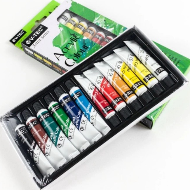 

Fast Delivery Cat Acrylic Cat Akrilik 6ML 12 Warna