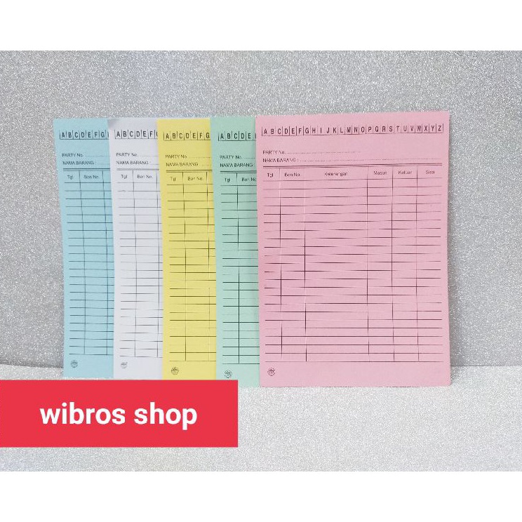 

Best Delivery Kartu Stok Barang 1 lembar