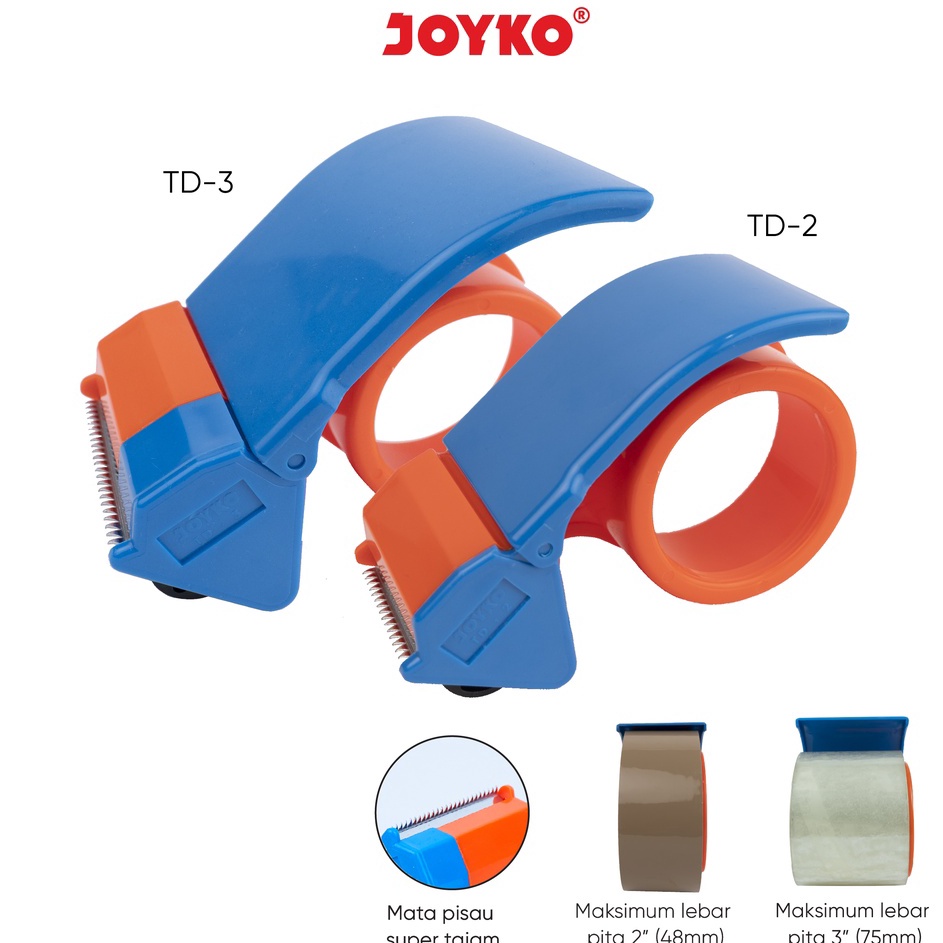 

Garansi Terhemat Tape Cutter Tape Dispenser Pemotong Pita Perekat Joyko TD2 TD3