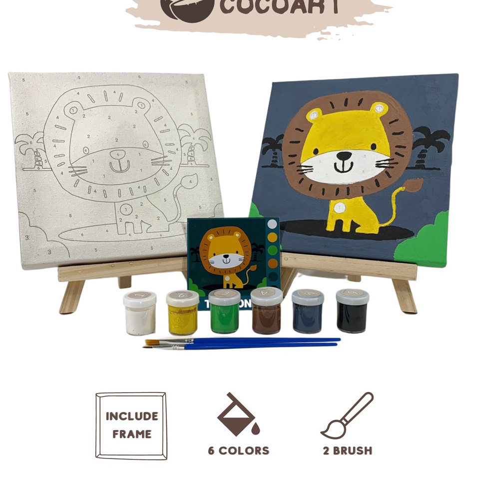 

Diskon Ekonomis Cocoartid Paint By Number Kit LION I Kanvas 2 x 2 cm