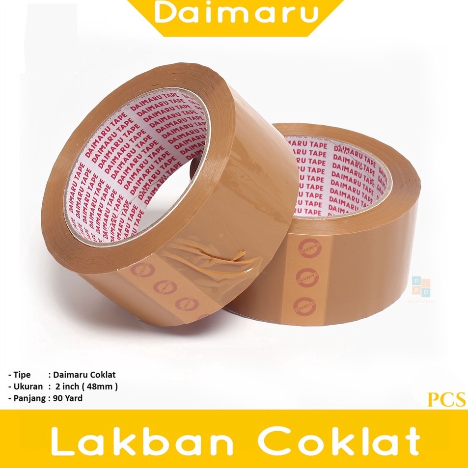 

Dijamin Keren DAIMARU Lakban Isolasi 2inch 48mm Cokelat Roll