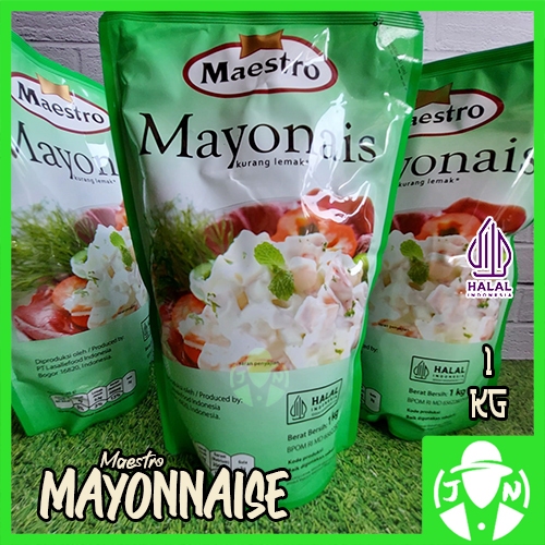 

Maestro Mayonnaise ORIGINAL Pouch 1 KILOGRAM HALAL / Mayonnaise Original Maestro 1 KG