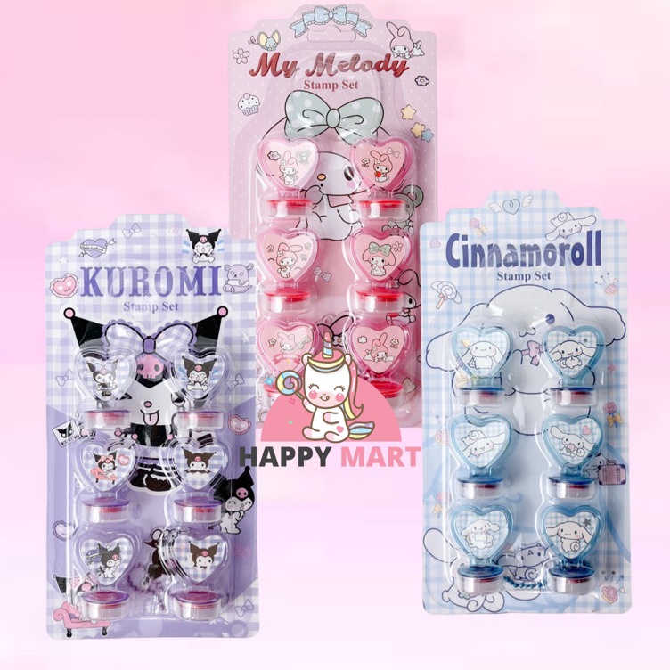 

Dijamin Terbaik Stamp set Cap motif sanrio isi 6 pcs free akrilik chain