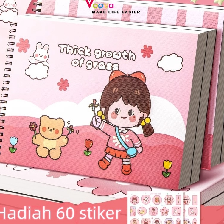 

Best Style VOOVA A4 Drawing Book Buku Gambar Anak Buku Gambar Polos A4 Drawing Book
