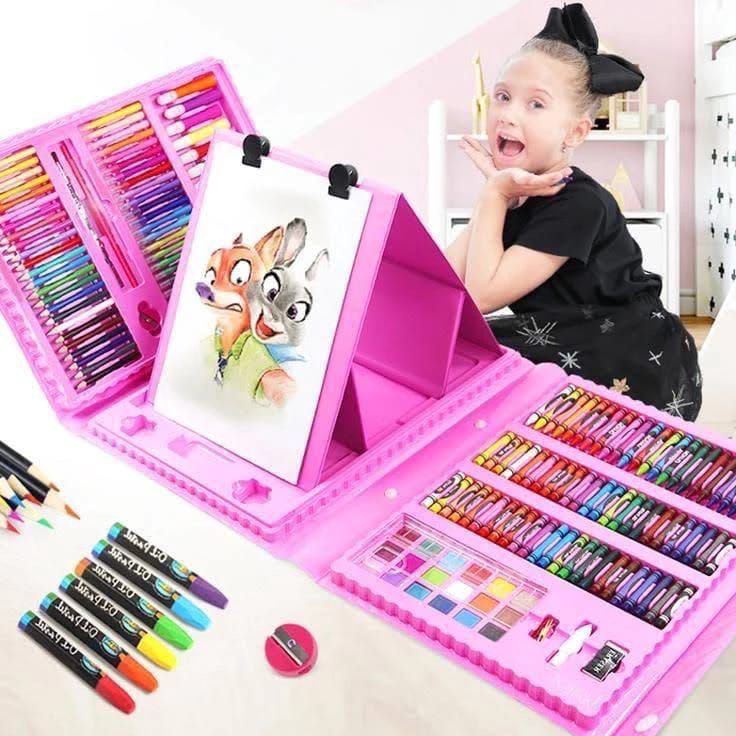 

Murah Terheboh HELLOcrayon set 15pcs anak cat air mewarnai anak set gambar anak mengganbar anak pensil warna set