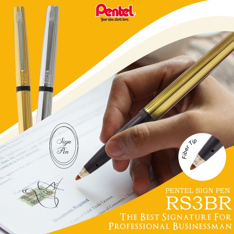 

KODE O2T2 Pentel RS3BR Sign Pen