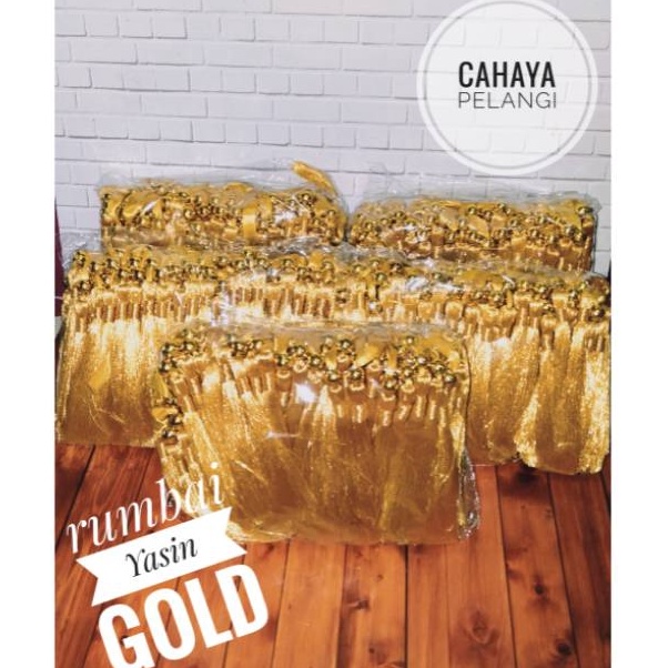 

Grosir Terbaik Rumbai pita pembatas Yasin isi 1 pcs GOLD