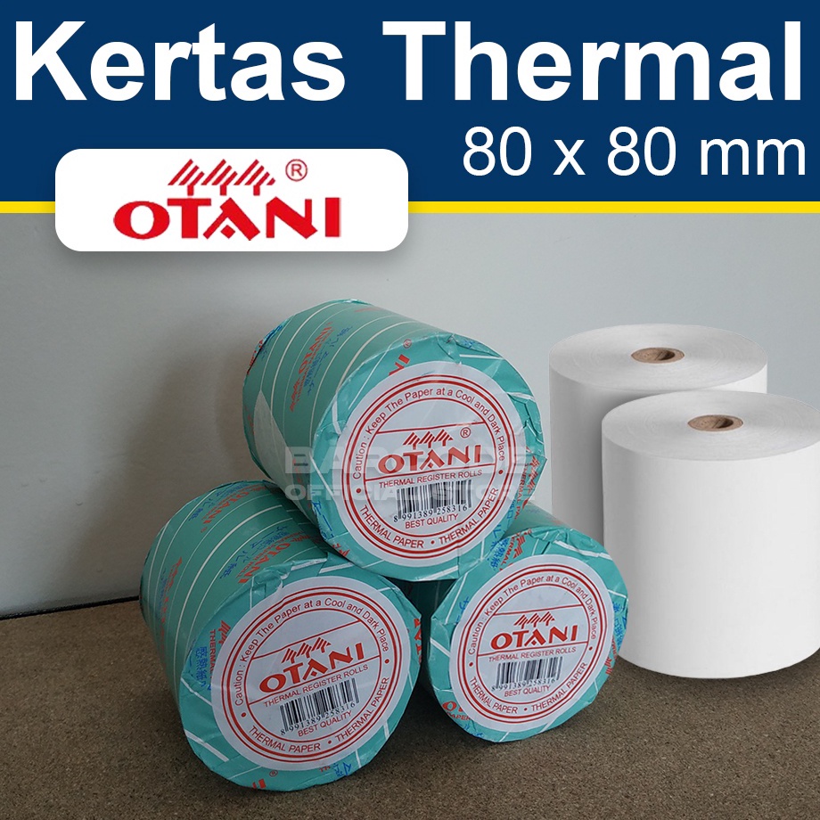 

Lebih Meriah OTANI 8x8mm Kertas Struk Thermal 8 x 8 Roll Kasir 8x8 mm