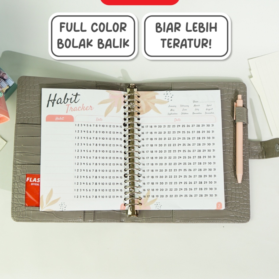 

Pusat Termurah Loose Leaf Habit Tracker Buku Catatan Kebiasaan