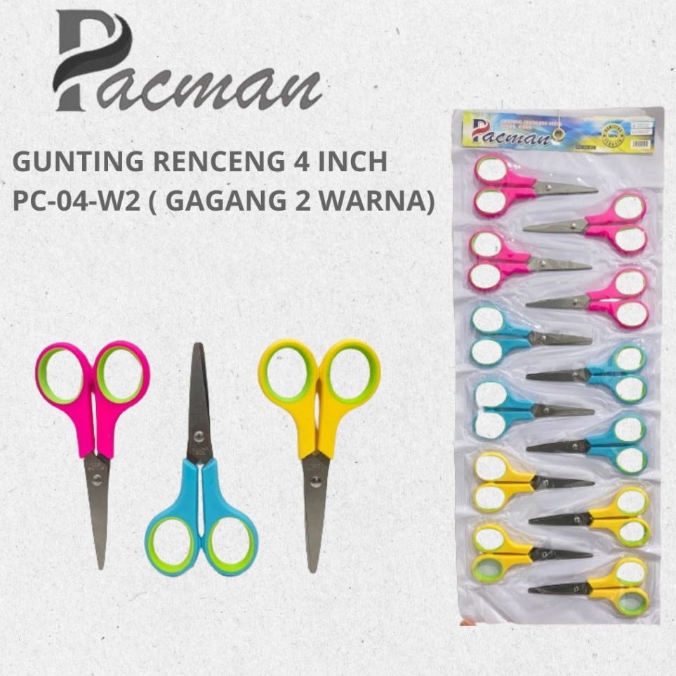 

Update Keren Gunting Renceng isi 12 pcs Murah 4 inch Stainles Stell Pacman