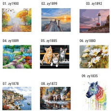 

Hot Brand DIY KIT Paint by number ukuran 3x4cm