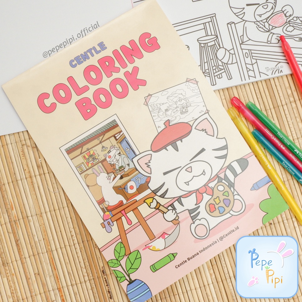 

KODE T1N9 Buku Mewarnai Centle A4 25 Lembar Coloring Book Centle Drawing Book untuk Anak Sekolah Buku Gambar Menggambar