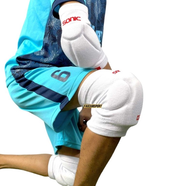 KODE P9I7 Kneepad dan elbow sonic knee pad elbow pad sonic Pelindung lutut dan siku kiper futsal