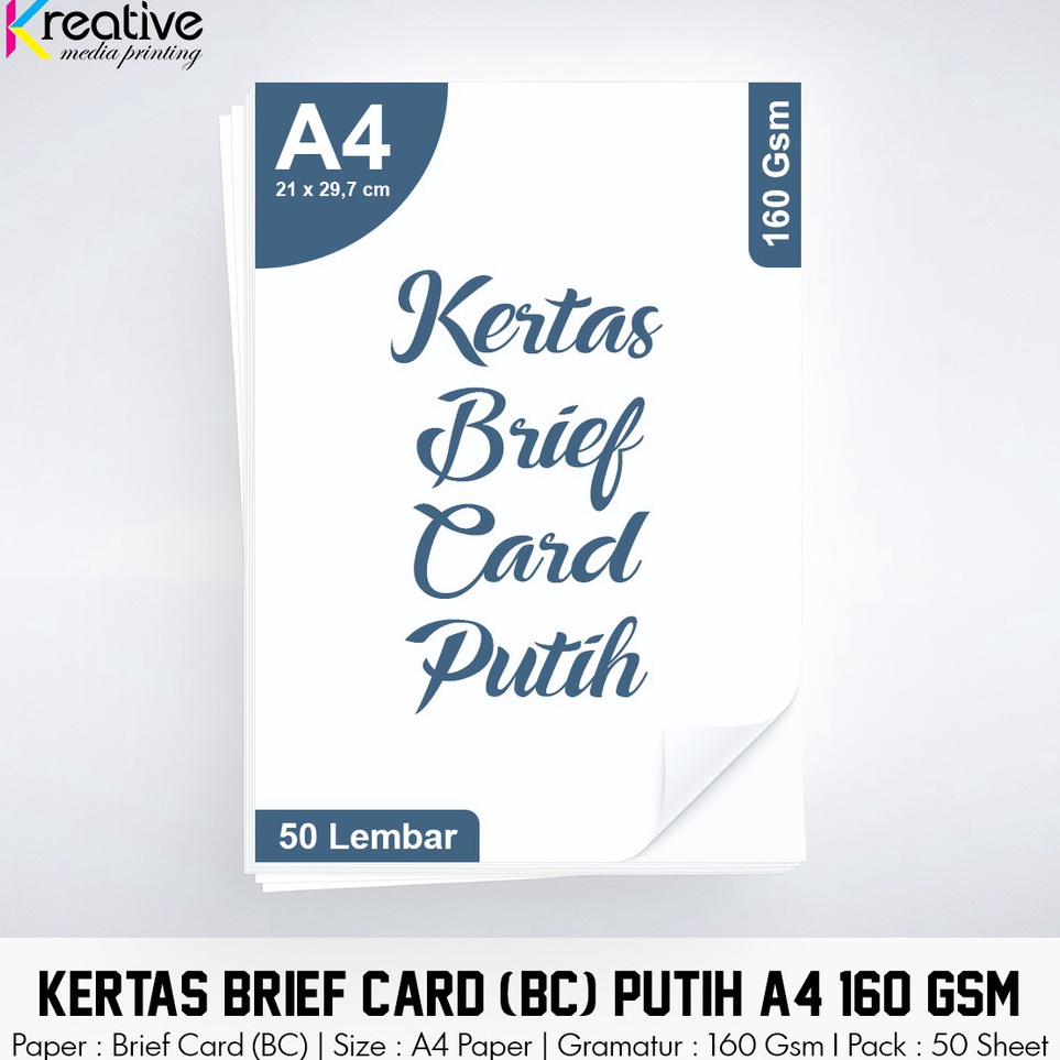 

Paket Surprise Kertas Brief Card Putih A4 16 Gsm 1 pack 5 lbr