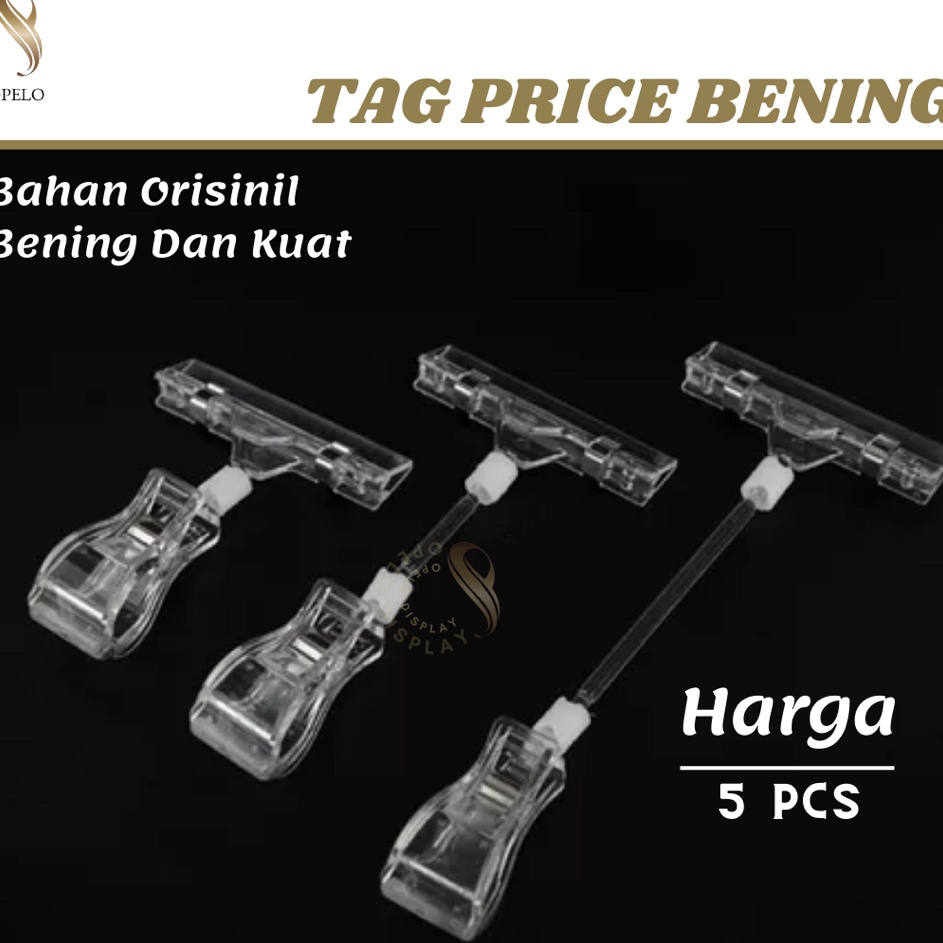 

Pasti Baru 5 PCS TAG PRICE HOLDER BENING JEPIT HARGA CLEAR JEMPOL HARGA BENING JEPITAN KERTAS PROMO TRANSPARAN