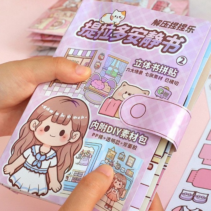 

Obral Belanja Quite Dodojam Bubble Sticker Book DIY Sticker Book Childrens Education 3D Home