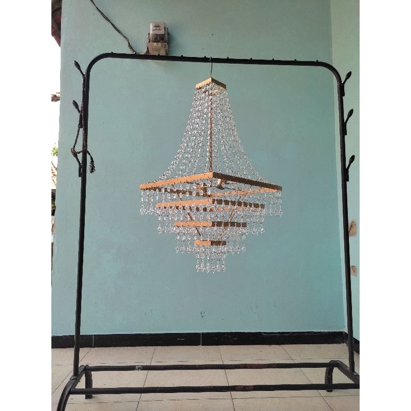Lampu Kristal model Kotak Dekorasi (Murah)